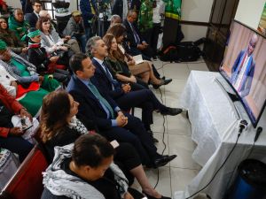 The second and final day of the genocide trial at The Hague