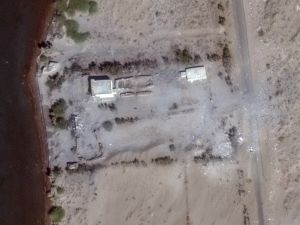 satellite picture courtesy of Maxar Technologies shows a northern facility along the coast in Yemen