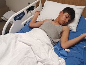 الطفل السوري "أحمد زينب" البالغ من العمر ١٤ عاما