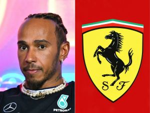 Lewis Hamilton is leaving Mercedes for Ferrari in 2025. (ANGELA WEISS and Giuseppe CACACE/ AFP)
