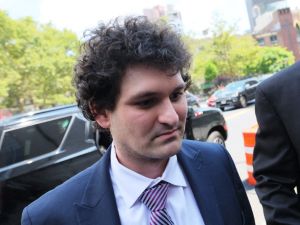 Sam Bankman-Fried sentenced to 25 years in prison for orchestrating FTX crypto fraud. (Michael M. Santiago/ AFP)