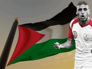 اسشهاد اللاعب الفلسطيني محمد بركات في غزة 