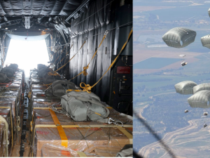 humanitarian aid airdrop mission 