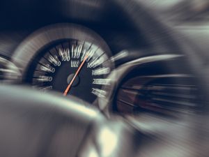 speeding car