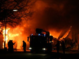 building fire