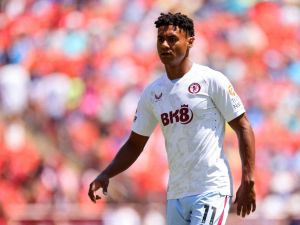 Ollie Watkins of Aston Villa during the Premier League Summer Series match between Aston Villa and Brentford FC at FedExField on July 30, 2023 in Landover, Maryland. Mike Stobe/Getty Images/AFP (Photo by Mike Stobe / GETTY IMAGES NORTH AMERICA / Getty Images via AFP)