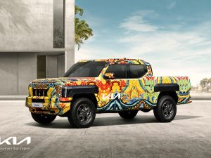 Kia unveils unique camouflage  for its first-ever Tasman pickup truck