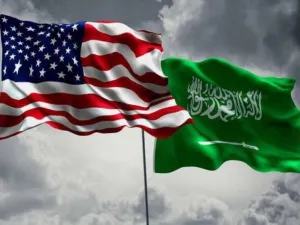 علم أمريكا والسعودية