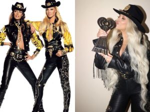 Beyonce بستايل رعاة البقر بإطلالة عمرها أكثر من 30 سنة من أرشيف Versace