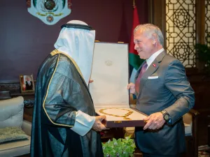 ملك الأردن وأمير الكويت