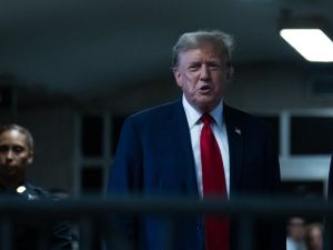Donald trump in the court 