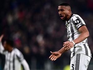 Juventus' Brazilian defender Bremer celebrates after scoring a goal during the Italian Serie A football match between Juventus and Torino at the Juventus Stadium in Turin on February 28, 2023. (Photo by MARCO BERTORELLO / AFP)