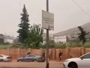 انهيار جدار مقبرة في أربيل 