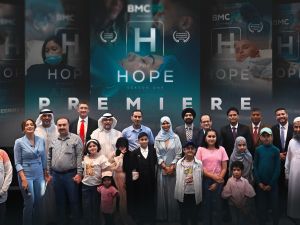 Doctors and patients unite in celebration after the premiere of the 'H for Hope Series'
