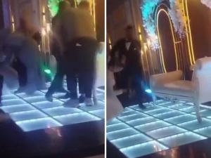 حفل زفاف يتحول إلى معركة 
