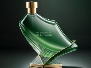 عطر على شكل خريطة المملكة العربية السعودية 