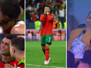 دموع رونالدو ووالدته في يورو 2024