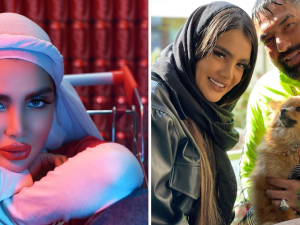 فيدا أفشار وزوجها بيمان كوجكي