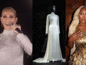 Dior تعرض فستان سيلين ديون وليدي غاغا وآيا ناكامورا في متحف ديور في باريس 