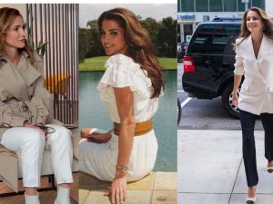 في عيد ميلادها الرابع والخمسون أجمل عشرة إطلالات كاجوال للملكة رانيا 