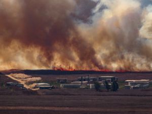 Massive fire in Israel after Hezbollah carries out major drone attack