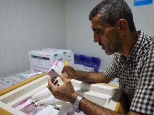 Polio vaccination in Gaza 