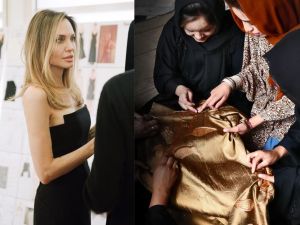 أنجلينا جولي تتعاون مع علامة أزياء من أفغانستان لمجموعة Atelier Jolie