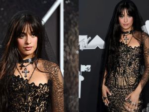 MTV VMAs 2024...كاميلا كابيو بإطلالة قوطية من اللبناني طوني ورد