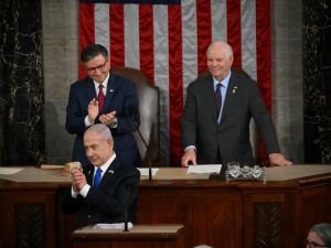 Netanyahu at the congress 