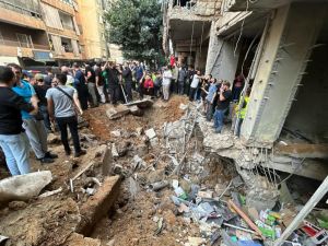 Israeli Airstrikes Hit Beirut, Targeting High-Ranking Hezbollah Leader