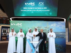 ADX announces the listing of NMDC Energy following NMDC Group's offering of 1.15 billion shares at Dh2.8 per share.