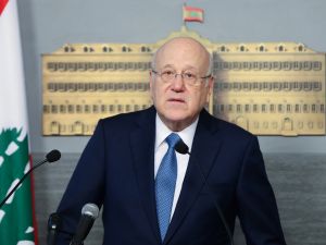  رئيس حكومة تصريف الأعمال في لبنان، نجيب ميقاتي