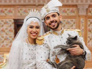 الأميرة فضيلة وزوجها عبدالله الهاشمي