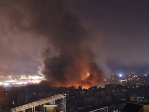 Israeli airstrike targeting an area in Beirut