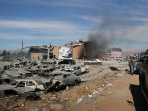 Israeli strike on the Lebanese city of Baalbeck in the Bekaa valley