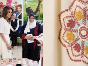 الملكة رانيا بإطلالة أنيقة وفاخرة من زيمرمان اليوم