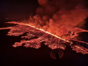 Volcanic eruption in Iceland