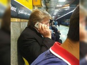Iranian Trump was spotted in Tehran. (Reddit) Iranian Trump