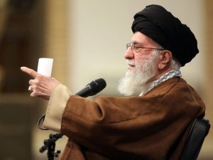 This handout picture provided by the office of Iran's Supreme Leader Ayatollah Ali Khamenei on December 11, 2024 shows him addressing supporters in Tehran. AFP PHOTO / HO / KHAMENEI.IR Iran's Supreme Leader Ayatollah Ali Khamenei