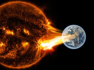Solar flare. (Shutterstock) solar flare