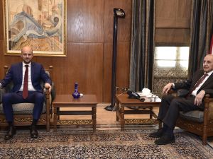 Jean-Noel Barrott with  Nabih Berri