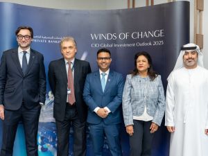 مكتب المسؤول الرئيسي للاستثمار لمجموعة بنك الإمارات دبي الوطني يصدر تقرير توقعات الاستثمار العالمي لعام 2025 "رياح التغيير"