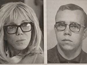 Photo showing Brigitte Macron (L) and a man who is allegedly "Jean-Michel Trogneux" before changing gender and becoming Macron's wife. (Photo via Becoming Brigitte series on YouTube) Brigitte Macron