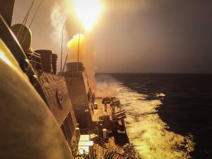 Houthis fire ballistic missile at Israel, clash with US navy as strikes on Yemen intensify