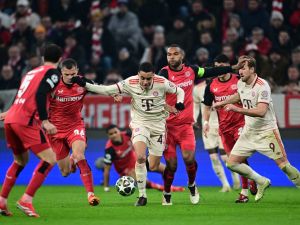 Bayer Leverkusen vs Bayern Munich in the 2024-25 UEFA Champions League 
