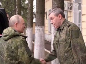 Vladimir Putin in Kursk region