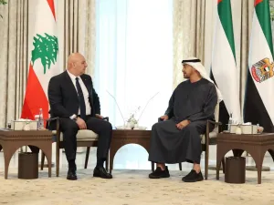 الرئيس الإماراتي يستقبل نظيره اللبناني