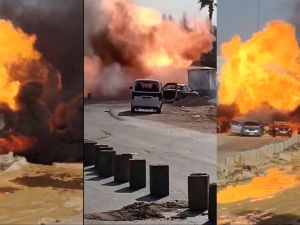Gas pipeline explosion sparks fire in Egypt  