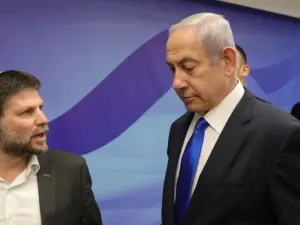 وزير المالية الإسرائيلي بتسلئيل سموتريتش ونيتنياهو 
