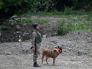 Indian paramilitary soldier